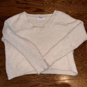 Double Zero Small White Sweater, a little dirty